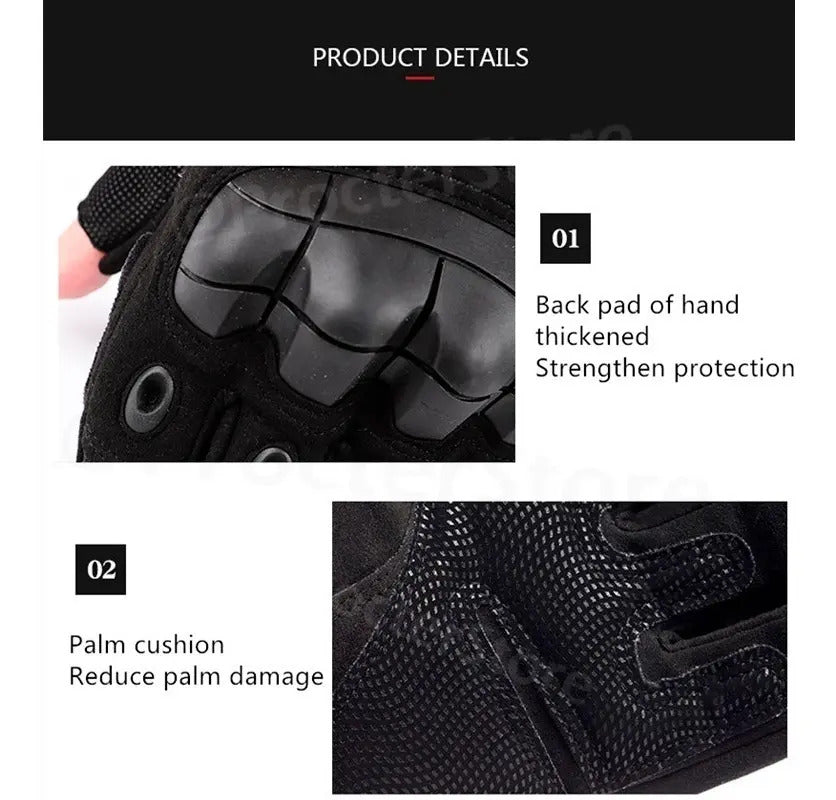Guantes Tácticos Jpro Dedo Largo Poliéster.