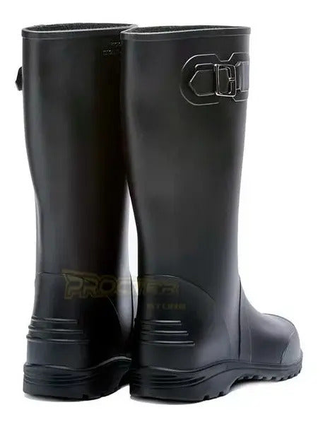 Botas Dama Para La Lluvia Hebilla Caucho Impermeables