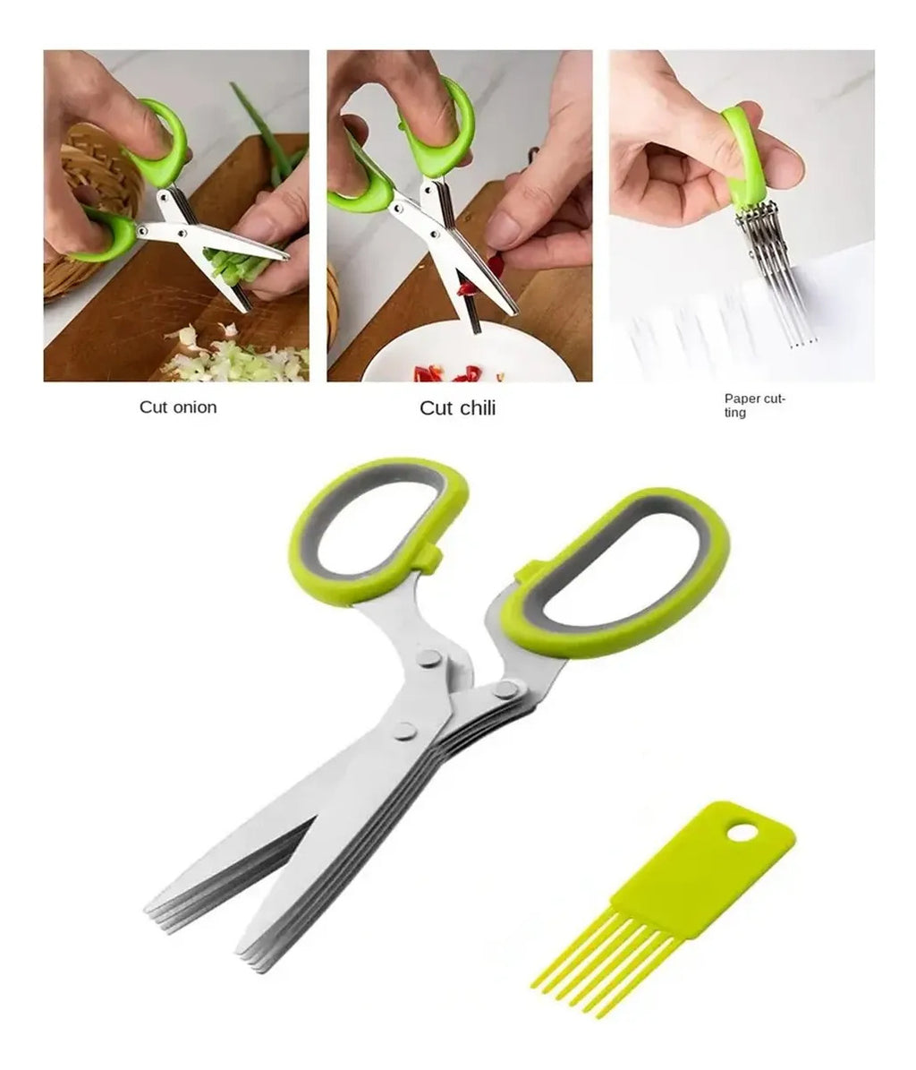 Tijeras De Cocina Con Limpiador Para Vegetales Casera