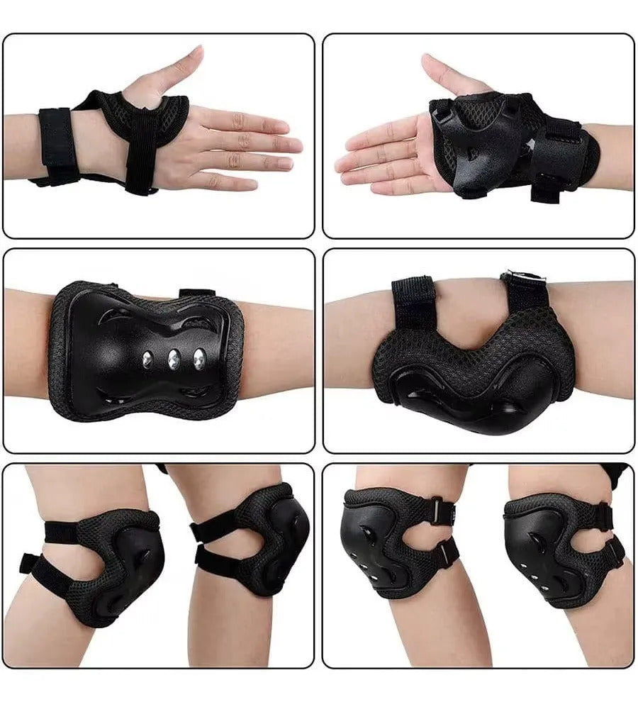 Kit Niño Protecciones Rodilleras Coderas Muñequera Niños