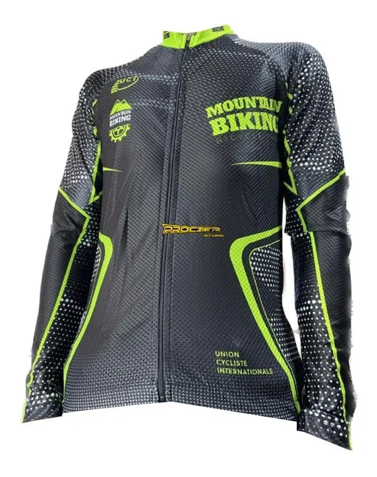 Camisa Camiseta Jersey Ciclismo Manga Larga Ruta Bici Licra