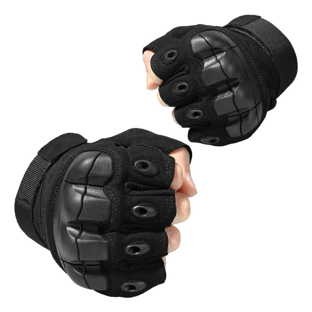 Guantes Tácticos Medio Dedo Militar Protección Moto Deportes