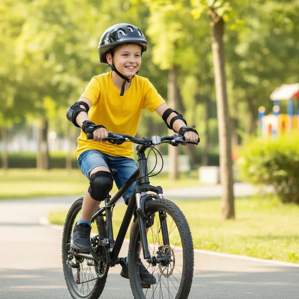 Kit Proteccion Para Niños Casco Rodilleras Coderas Muñequera