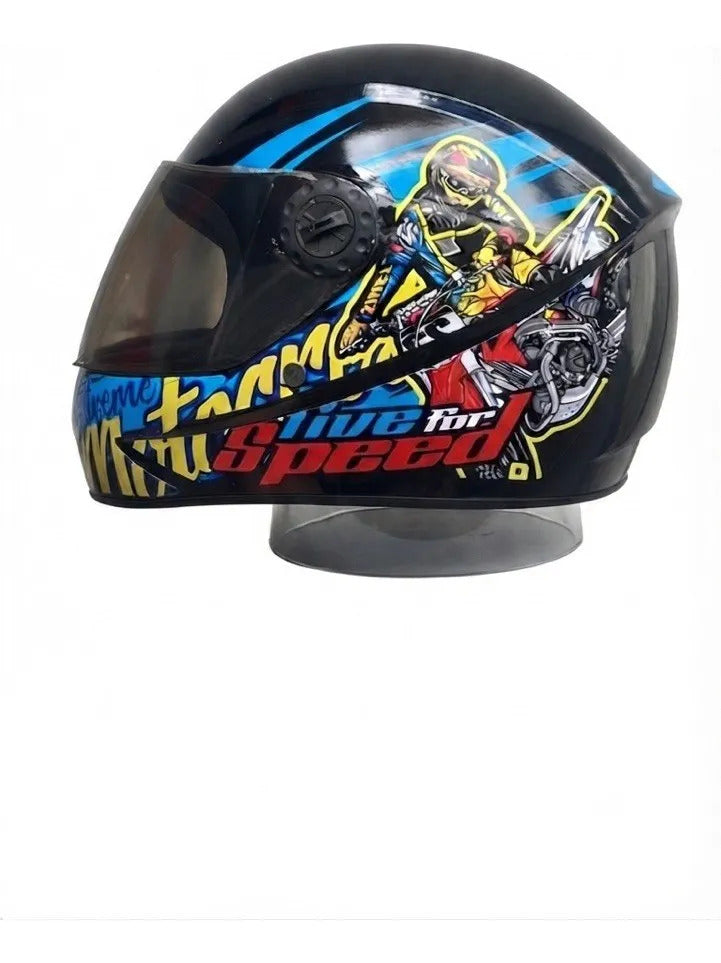 Casco Integral Para Niños Cerrado Kart Bicicleta Deportes