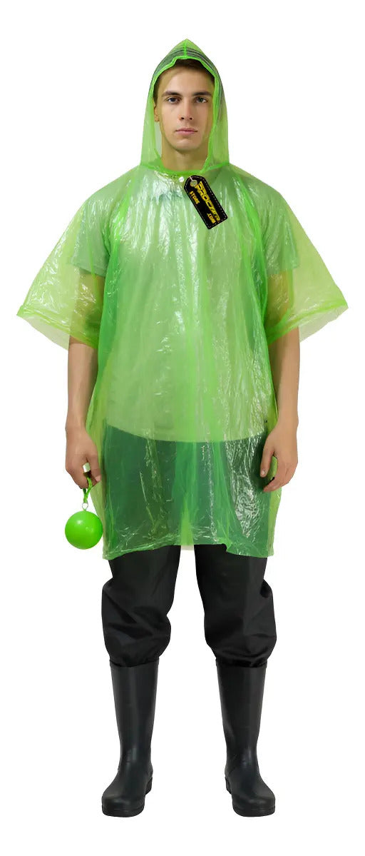 Capa Plástica Delgada Impermeable Tipo Bola