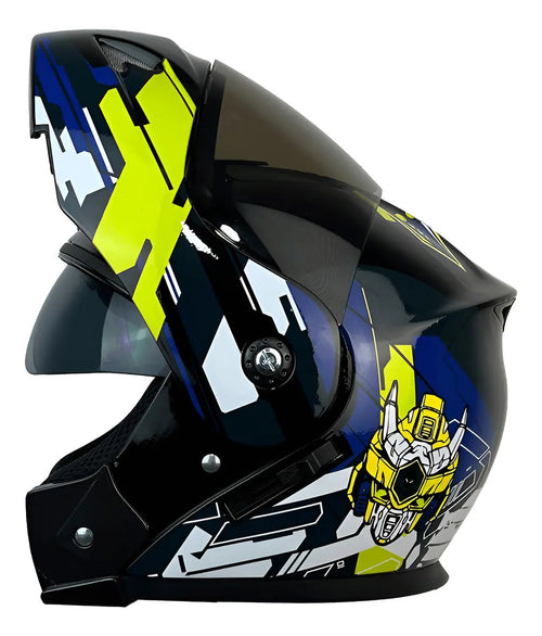 Casco Certificado Para Niños Abatible Con Gafas Xecuro 905