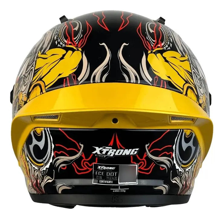 Casco Xtrong Integral Visor Magnetico Deportivo Certificado