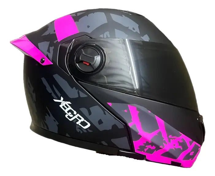Casco Abatible Certificado Mujer Hombre Xecuro Doble Visor