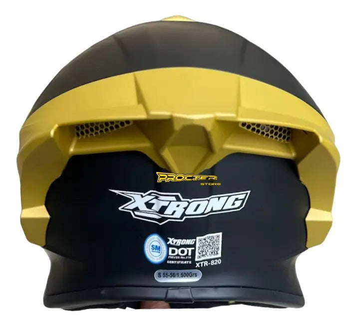Casco Certificado Integral Xtrong Deportivo Visor Procter
