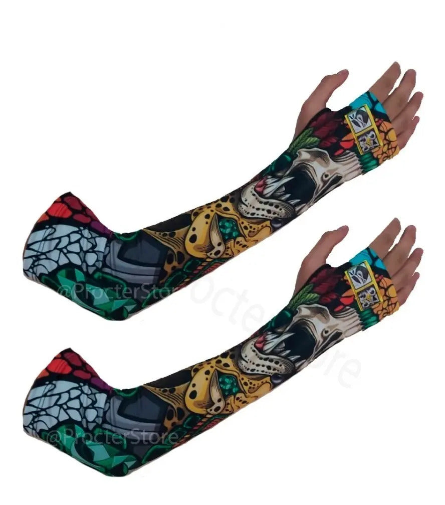 Mangas Protectoras Brazos Con Diseño Deportes Conduccion