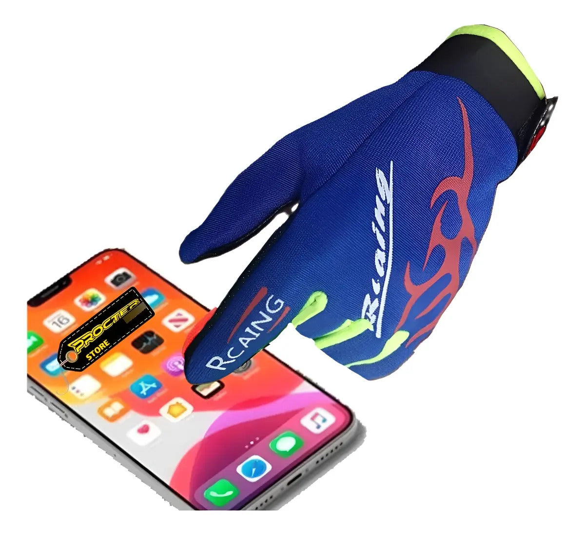 Guantes Ciclismo Táctiles Con Palma Antideslizante Moto
