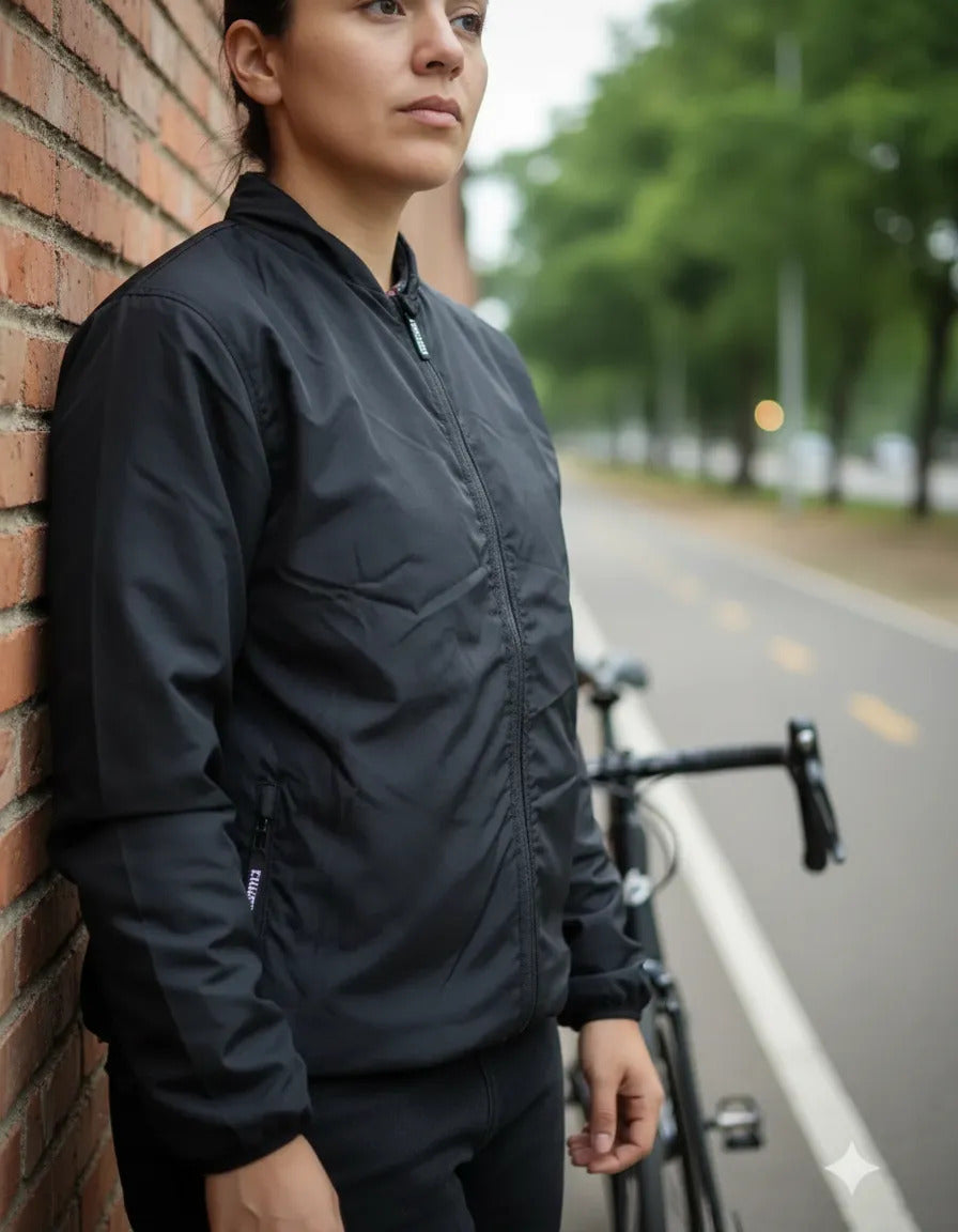 Chaqueta Rompevientos Reflectiva Moto Bicicleta Liviana