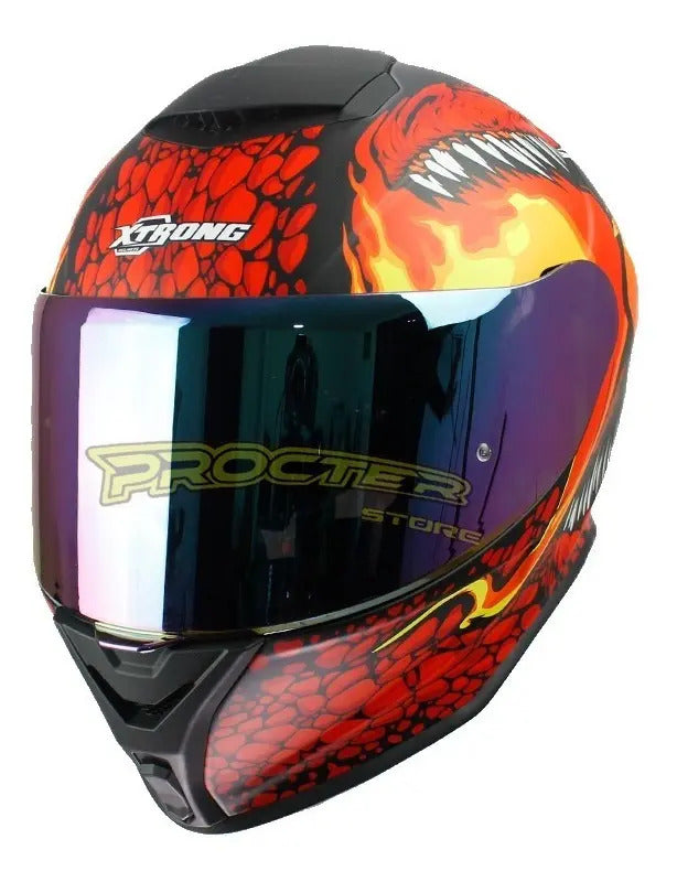 Casco Certificado Integral Xtrong Deportivo Visor Procter