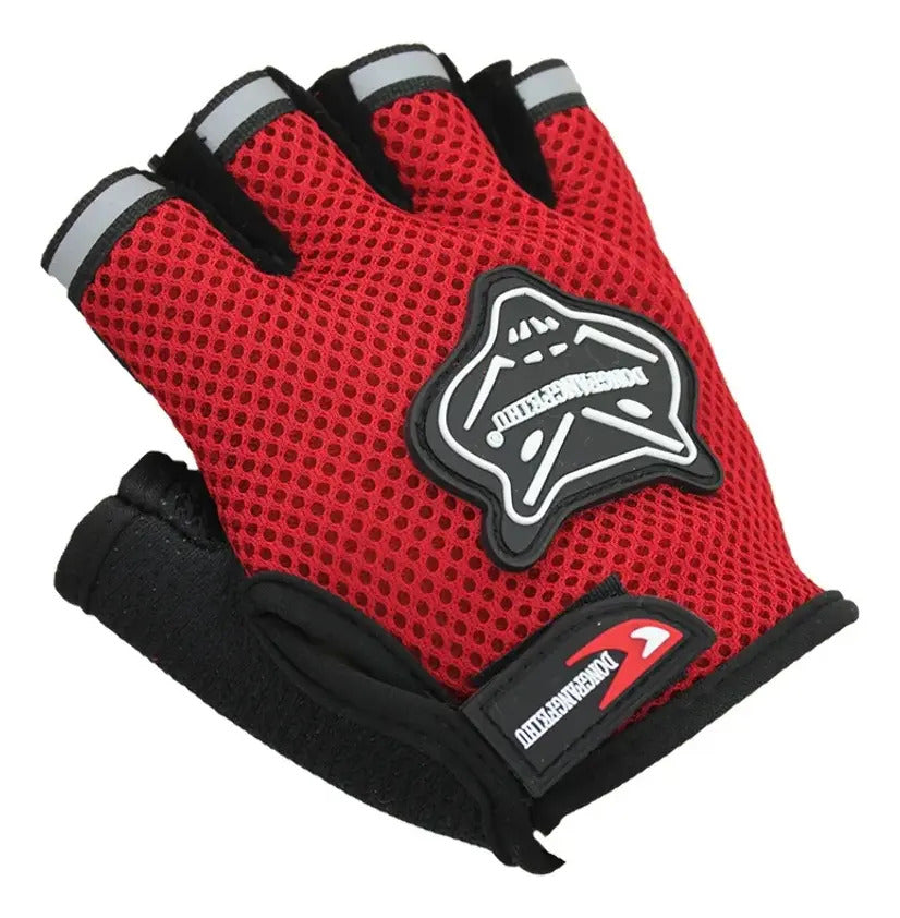 Guantes Medio Dedo Knt Moto Ciclismo Gym Pesas