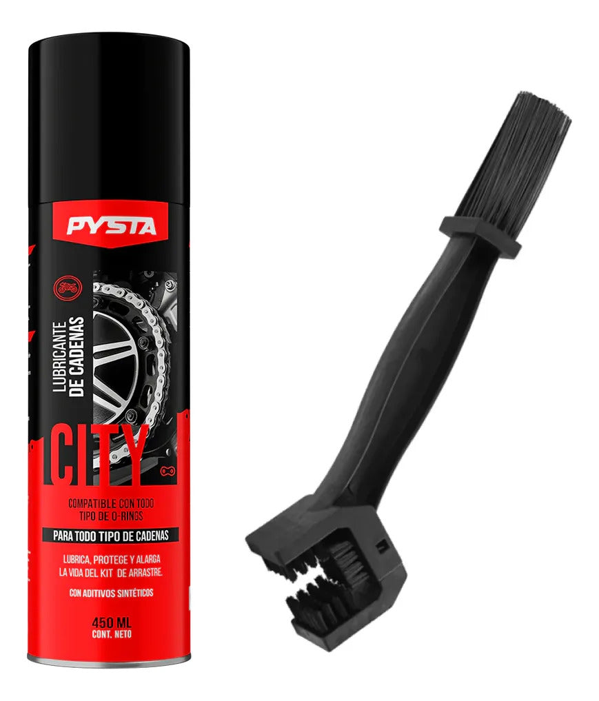 Lubricante De Cadena Pysta 450ml Con Cepillo Moto