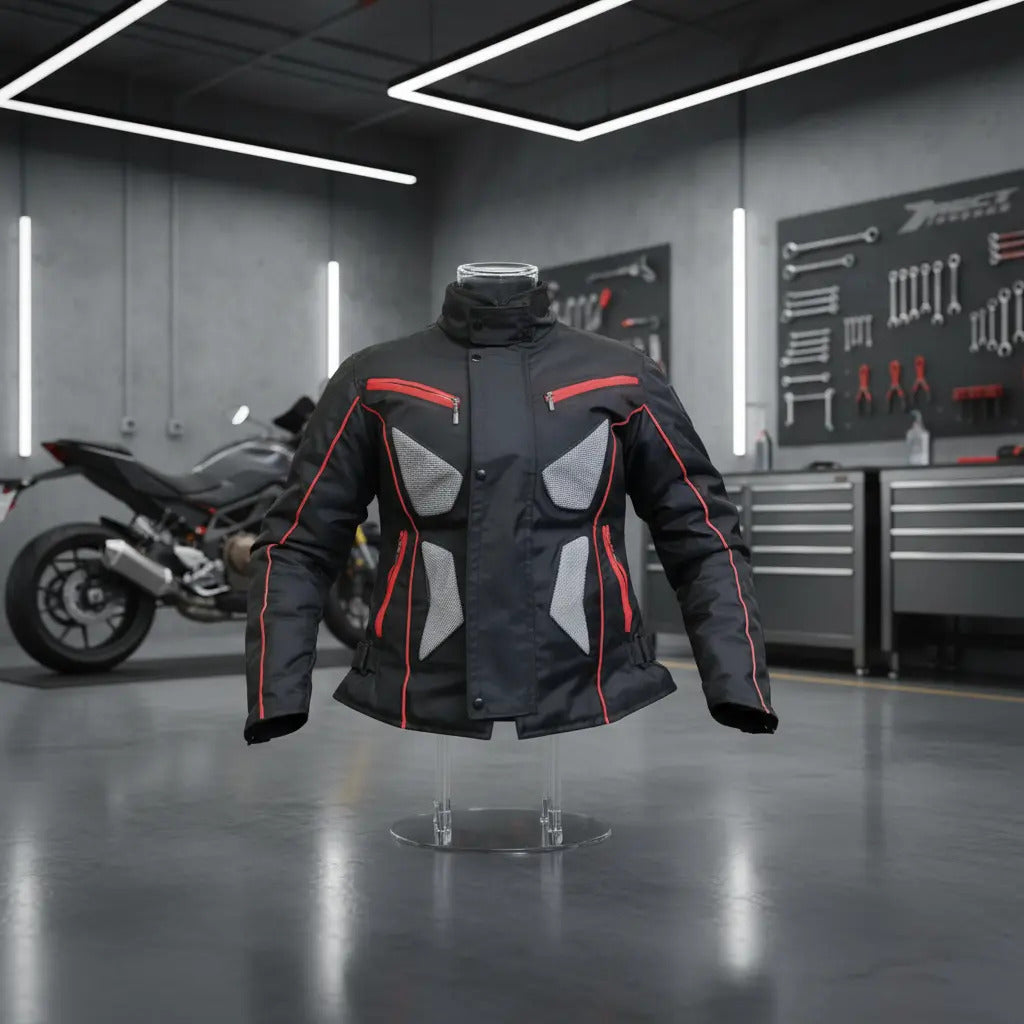 Chaqueta Para Motociclistas Dotacion Protecciones Reflectiva