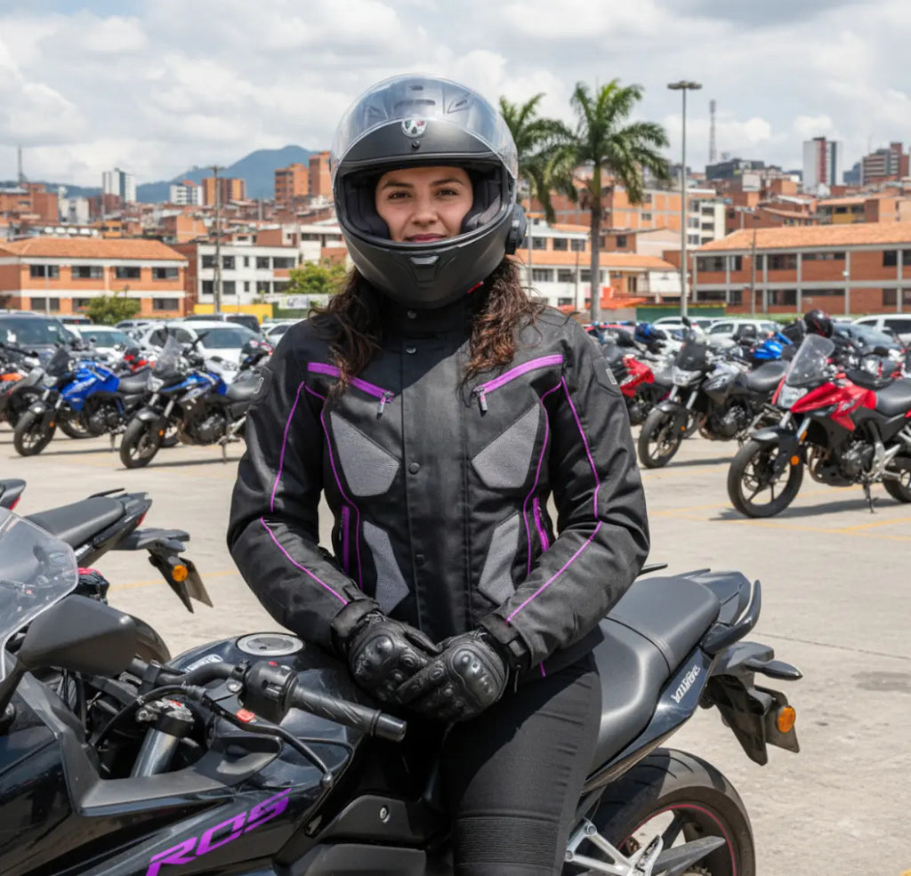 Chaqueta Para Motociclistas Dotacion Protecciones Reflectiva