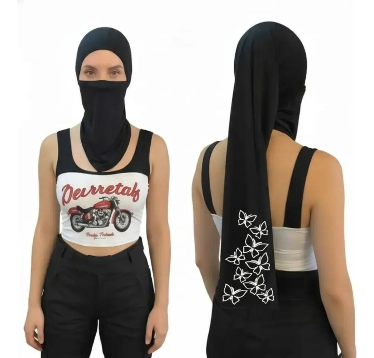 Cuello Cabello Largo Tipo Hiyab Buff Unisex