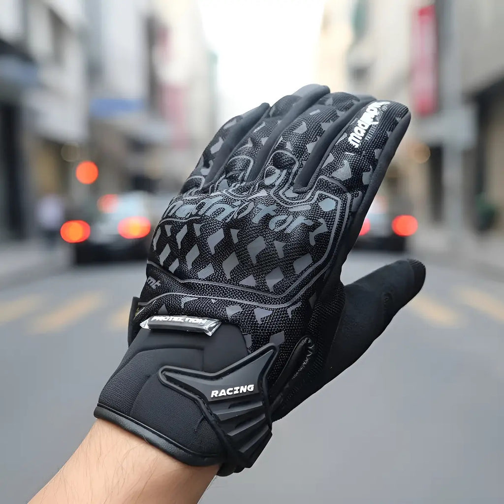 Guantes Reflectivos Protección Táctil Moto Ciclismo