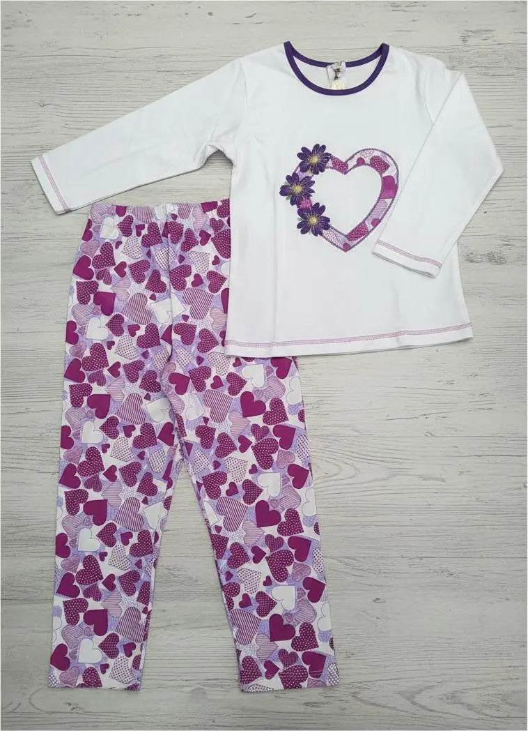 Pijamas Niña Algodón Con Dibujos En Relieve Tallas 6-12