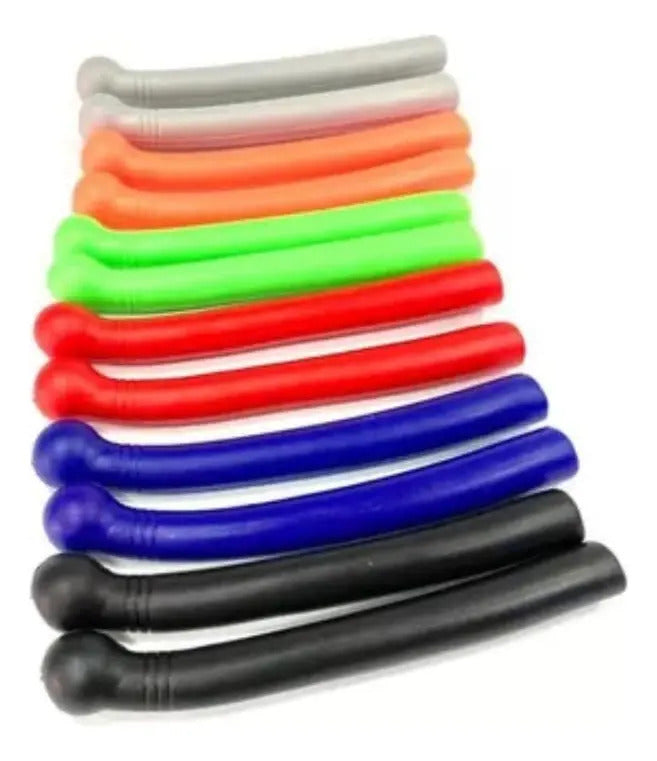 2 Protectores Forro En Goma Maniguetas Universal Para Moto