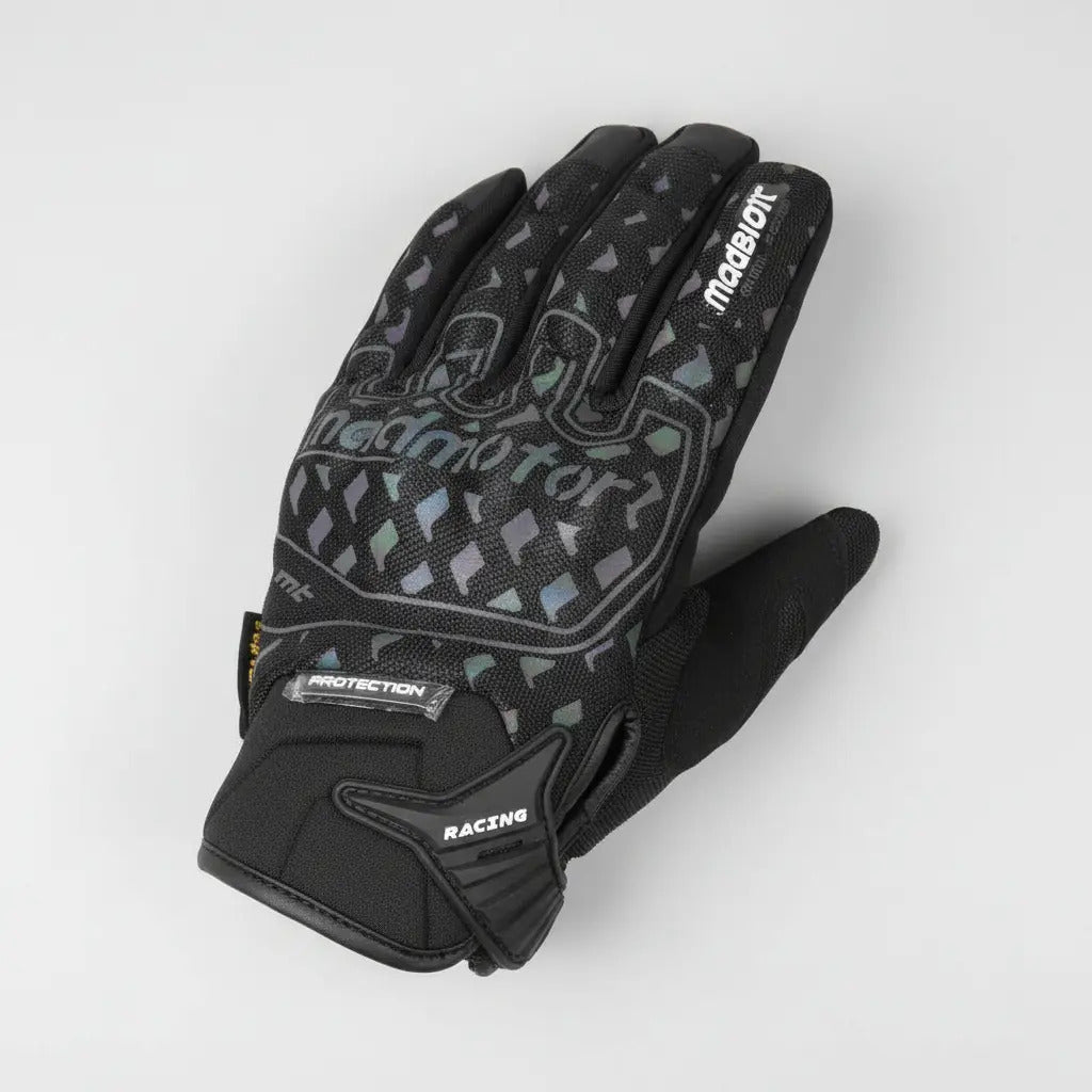 Guantes Madmotor Mt-40 Reflectivos Y Protección En Nudillos