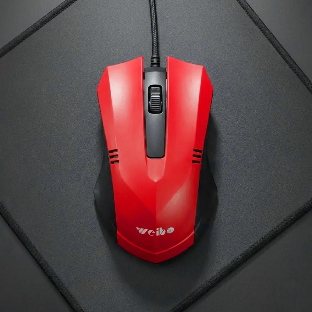 Mouse Weibo Fc 201 Optico Usb 3.0 Alambrico