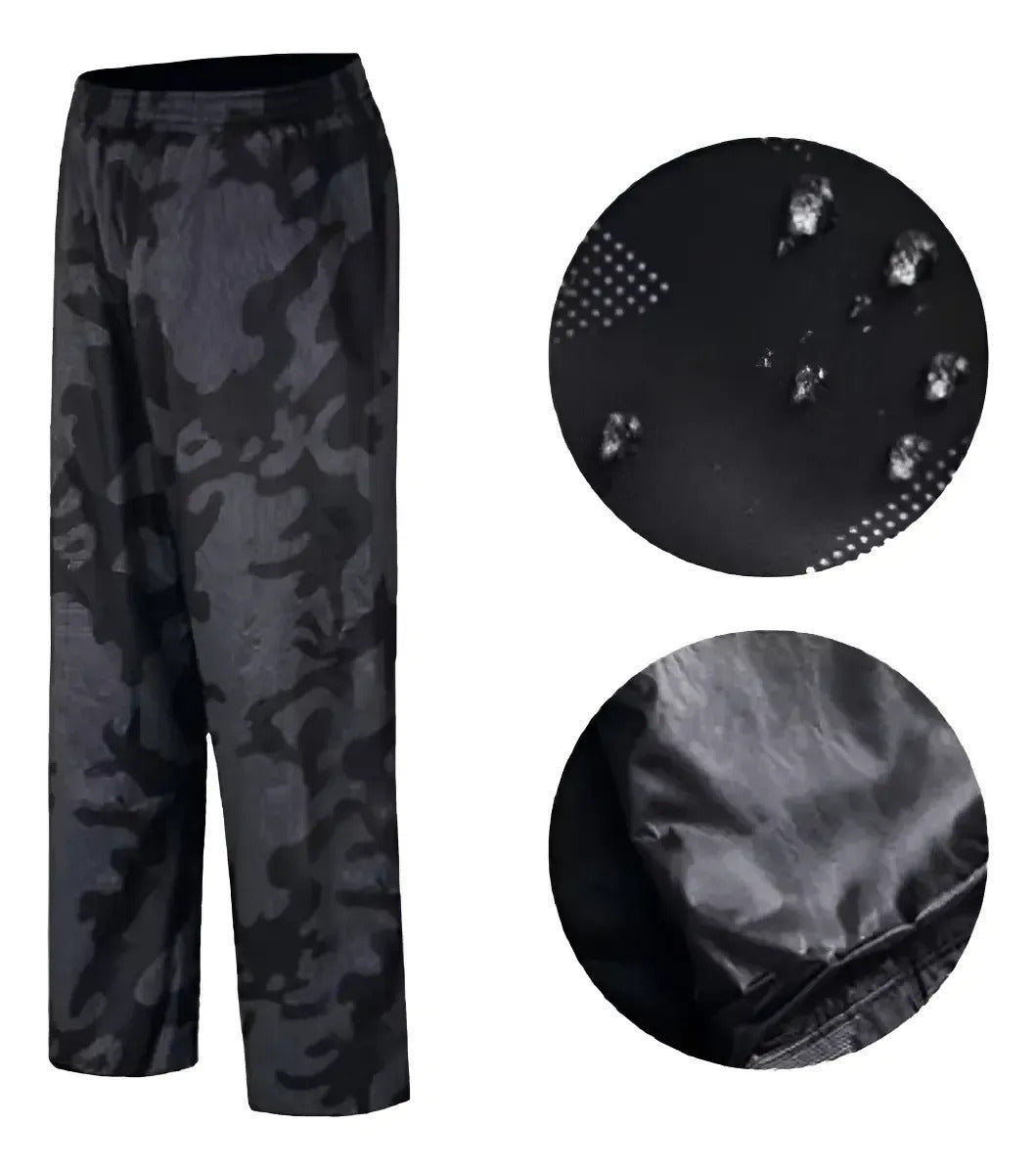 Impermeable Tipo Sudadera Camuflado Con Capota Y Estuche