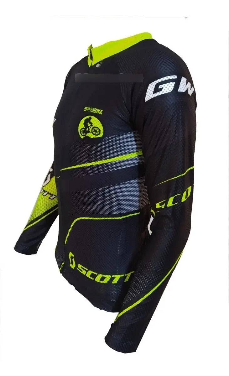 Camisa Camiseta Jersey Ciclismo Manga Larga Ruta Bici Licra