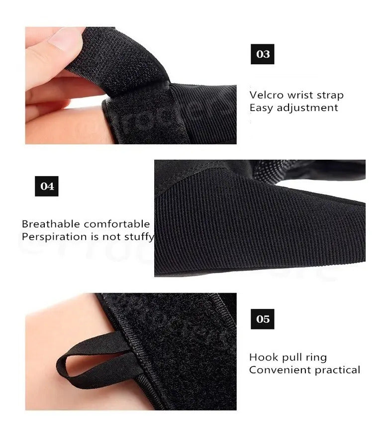 Guantes Tácticos Jpro Dedo Largo Poliéster.