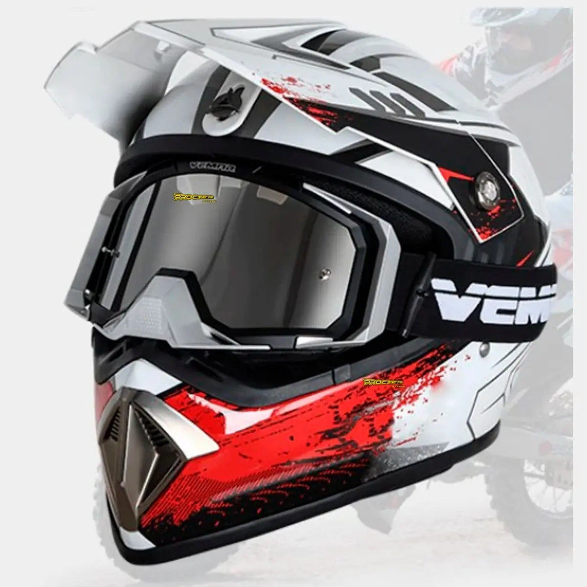 Gafas Vemar Moto Cross Original Funda Y Repuesto
