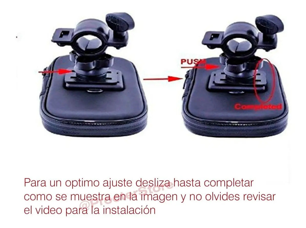 Soporte Porta Celular Moto Bolso Impermeable Estuche Bici