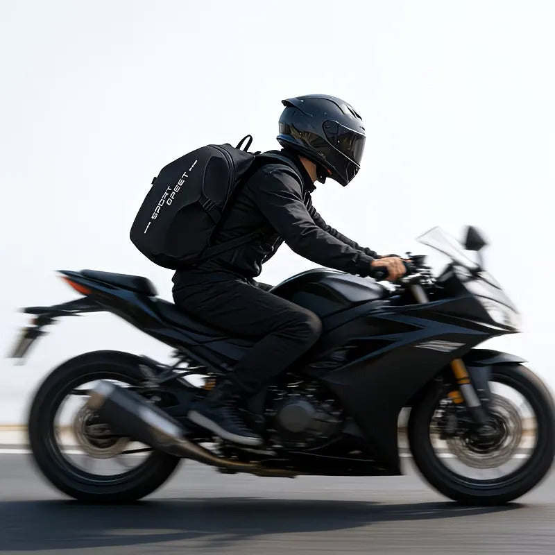 Morral Para Moto Aerodinámico Porta Casco Semi Impermeable