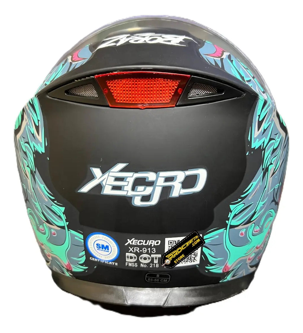 Casco Abatible Certificado Mujer Hombre Xecuro Doble Visor