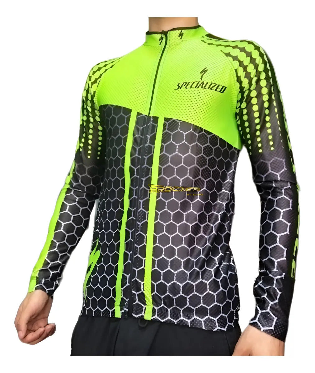 Camisa Camiseta Jersey Ciclismo Manga Larga Ruta Bici Licra