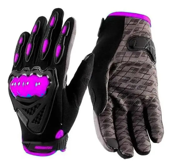 Guantes Moto Proteccion Nudillos Y Palma Forro Suave