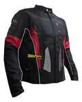 Chaqueta Protecciones Y Reflectiva Lona Cuerotex Moto Envío