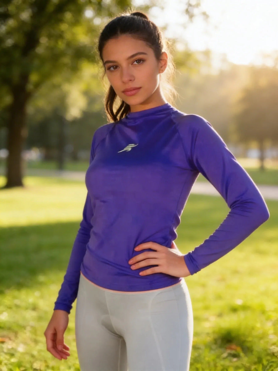 Buzo Fit Deportivo Dama Protección Solar Lycra Compresion