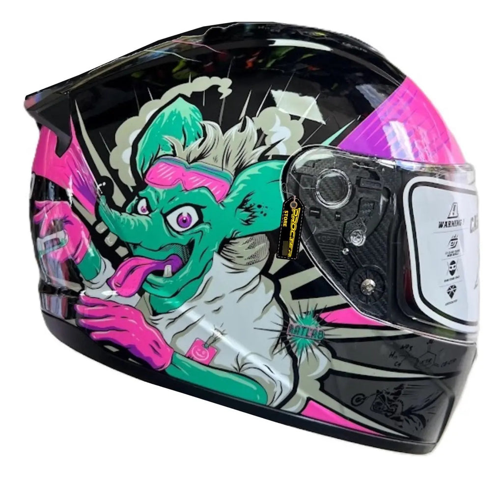 Casco Integral Moto Xecuro Doble Visor Certificado Gafas