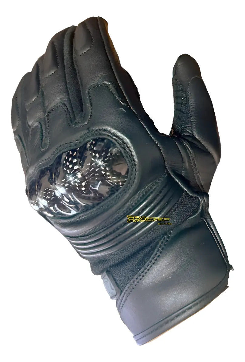 Guantes De Moto En Cuero Protecciones Carbono