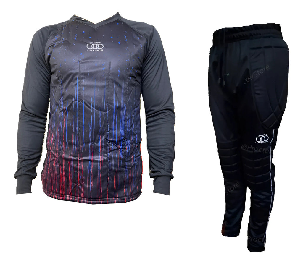 Conjunto Arquero Pantalon Y Buzo Acolchado Portero Uniforme