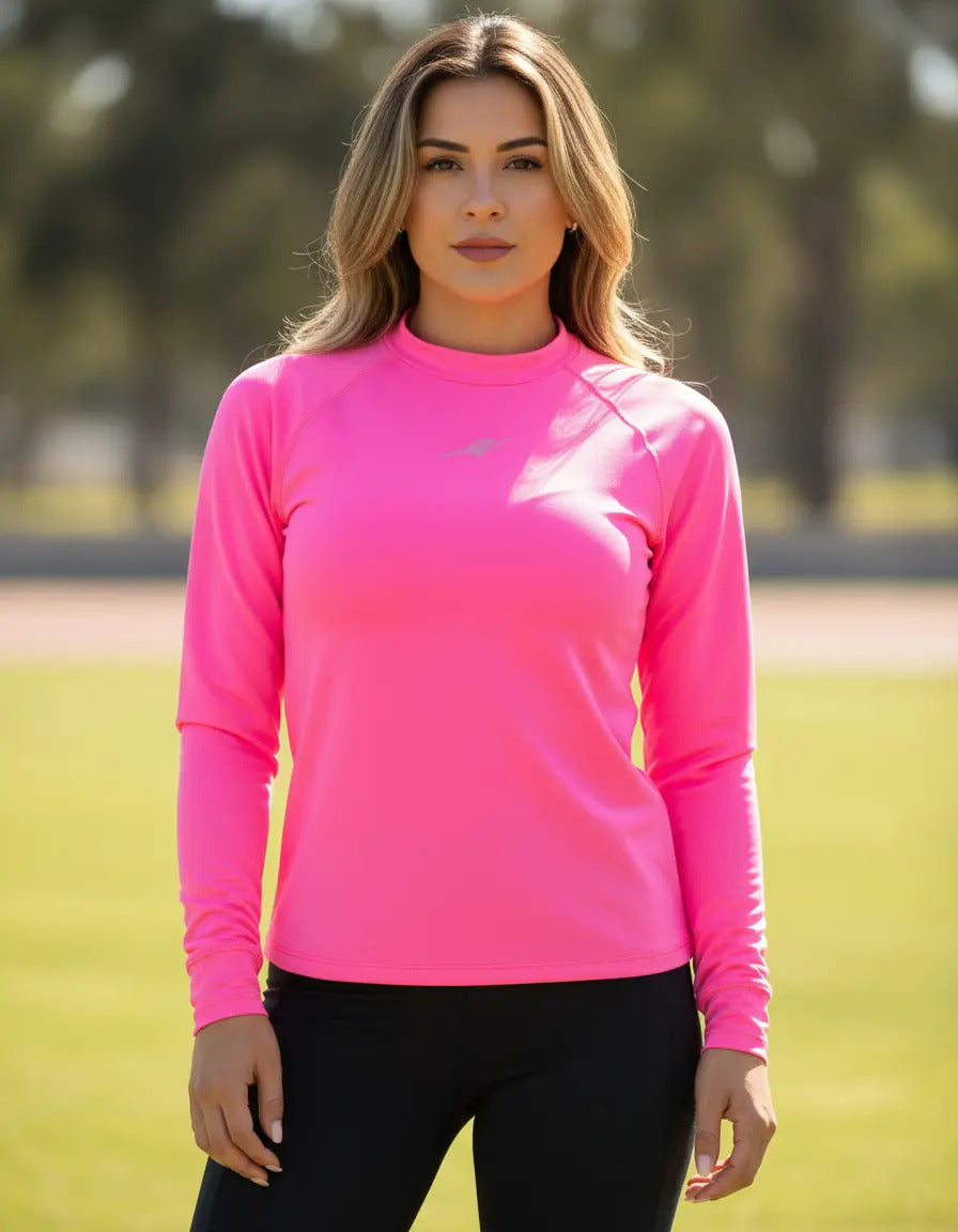 Buzo Fit Deportivo Dama Protección Solar Lycra Compresion