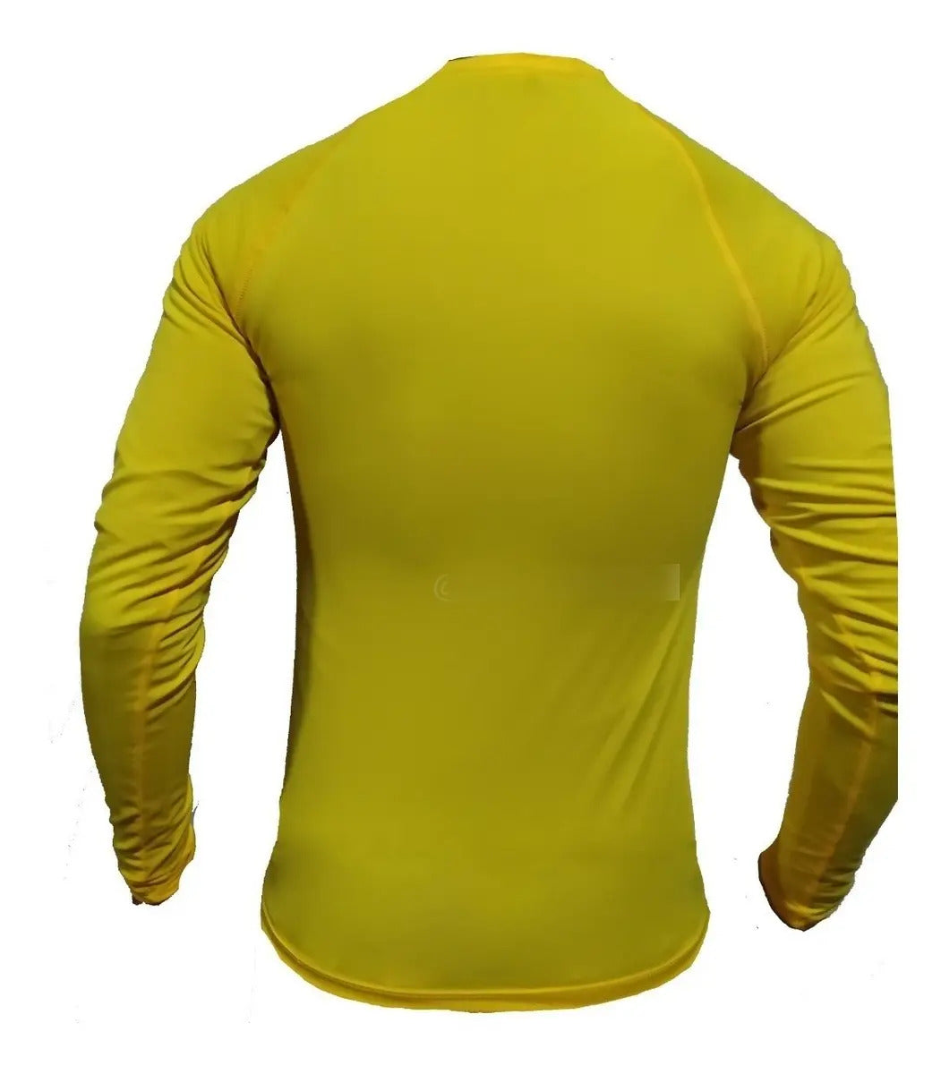 Buzo Deportivo Camiseta Larga Slim Fit Gym Lycra Fria Uv