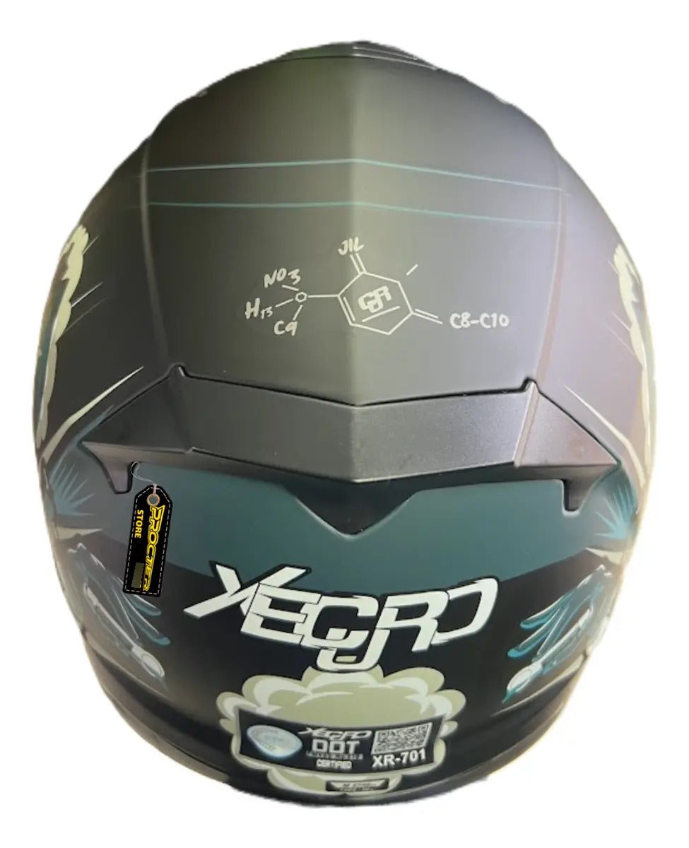 Casco Integral Moto Xecuro Doble Visor Certificado Gafas