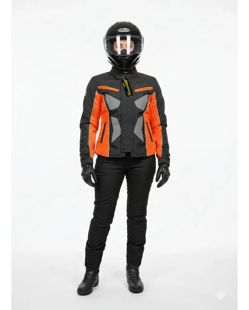 Chaqueta Para Motociclistas Dotacion Protecciones Reflectiva