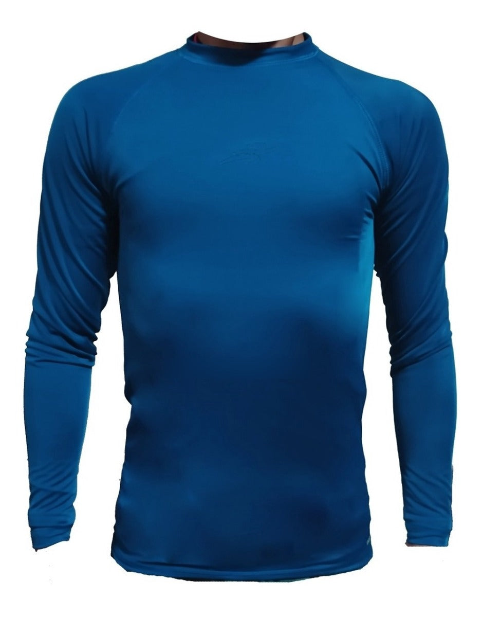 Buzo Deportivo Camiseta Larga Slim Fit Gym Lycra Fria Uv