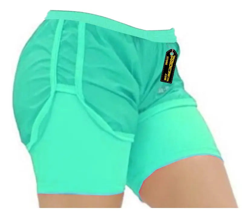 Pantaloneta Dama Short Deportiva Con Licra Running