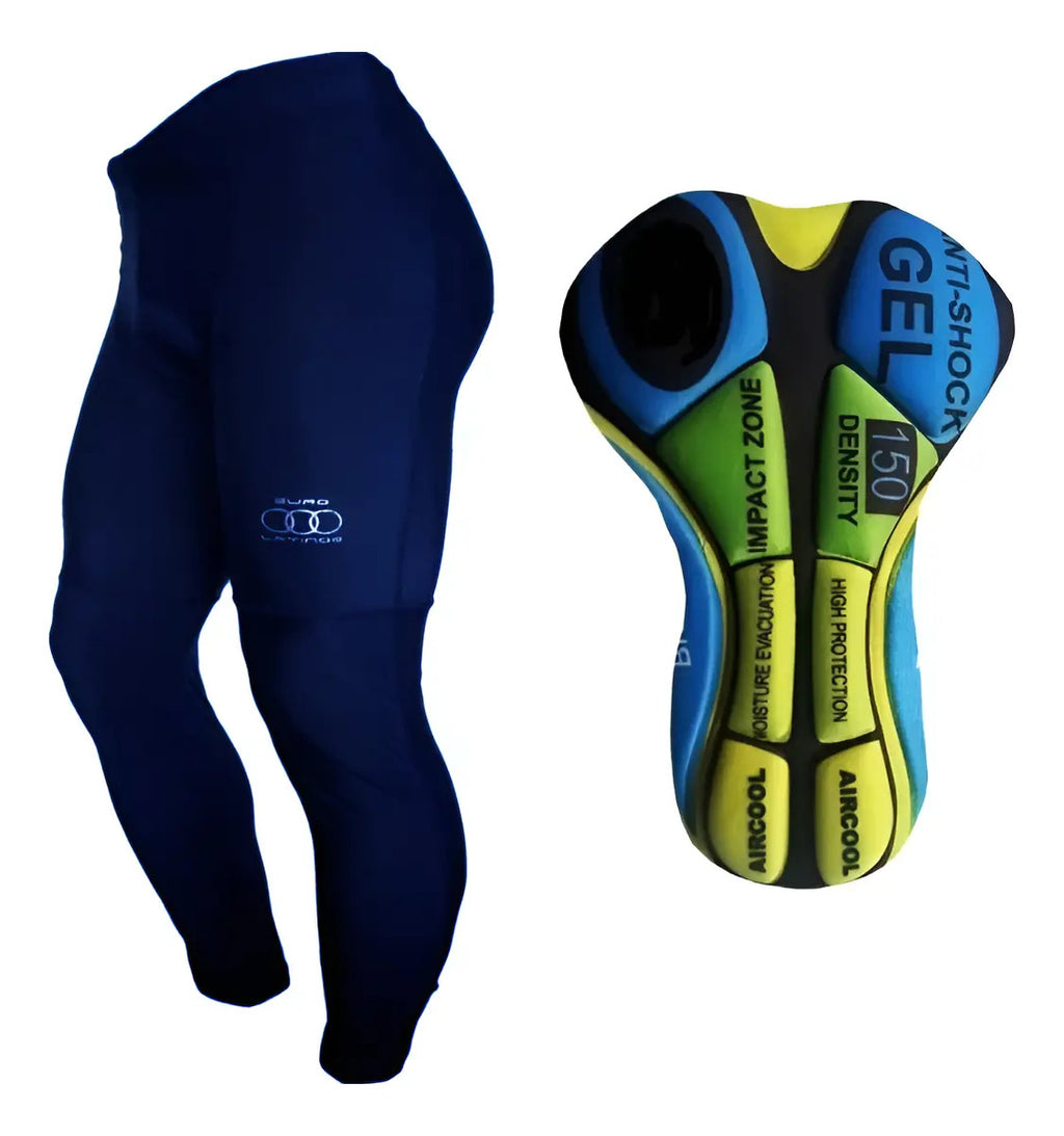 Lycra Larga Pantalón Hombre Con Badana  Gel Ciclismo +envío