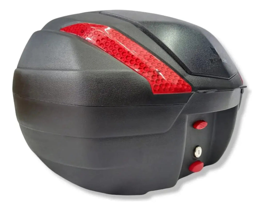 Maletero Para Moto Marca Tomcat 34 Litros Con Base