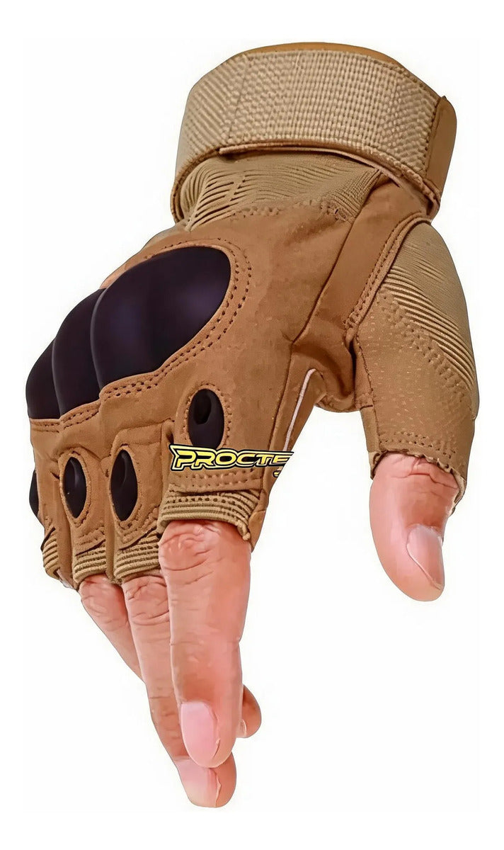 Guantes Tácticos Medio Dedo Protección Moto Procter